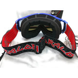 Dragon Alliance Vendetta Ride The Hills MX Goggles Blue Lightning Frame Ionized AFT Anti-Fog UV Motocross Snowmobile