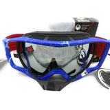 Dragon Alliance Vendetta Ride The Hills MX Goggles Blue Lightning Frame Ionized AFT Anti-Fog UV Motocross Snowmobile