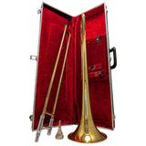 1964 Martin Imperial Elkhart Indiana USA Tenor Trombone Wurlitzer Case #1 Mouthpiece VTG
