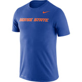 NEW S BSU Nike Men's Boise State Broncos Blue Dri-FIT Legend Word T-Shirt, Small