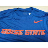 NEW S BSU Nike Men's Boise State Broncos Blue Dri-FIT Legend Word T-Shirt, Small
