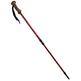 Swissgear Trekking Retractable Telescopic Hiking Pole Adjustable Anti-Shock Red Aluminum Outdoor Walking Stick