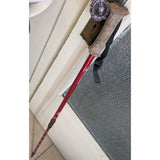 Swissgear Trekking Retractable Telescopic Hiking Pole Adjustable Anti-Shock Red Aluminum Outdoor Walking Stick