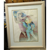 DRAFT MAKE OFFER X40" DANCE Framed Alvar Sunol Allegories Of The Arts Lithograph Embossed Art