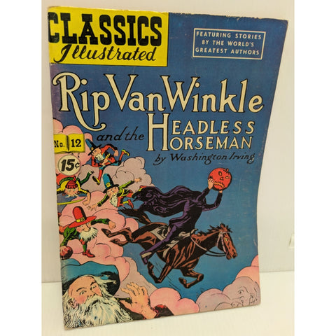 Rip Van Winkle & The Headless Horseman No. 12 Comic Book Classics Illustrated Halloween