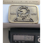 RARE Eagle Brand "Idaho Cement" Brass Belt Buckle 1929-1979 Inkom Hit Line USA Portland