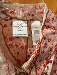 22W Emma James Vintage Linen Floral Short Sleeve Shirt - Size 22W