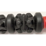 18" Golds Gym Muscle Back Roller Stick Massage Handheld Bar Tool Plastic Red Black