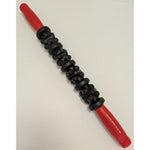 18" Golds Gym Muscle Back Roller Stick Massage Handheld Bar Tool Plastic Red Black
