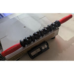 18" Golds Gym Muscle Back Roller Stick Massage Handheld Bar Tool Plastic Red Black