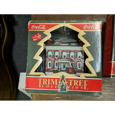 1991 Coca Cola "Pemberton House" Christmas Ornament Trim A Tree Coke