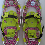 16” LL Bean Kids Snow Shoes Winter Walker Youth Pink Green Girls Adjustable Snowshoes