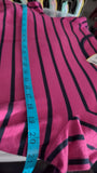 1X Michael Kors Womens Shirt Top Pink black stripe zipper logo Plus  Used