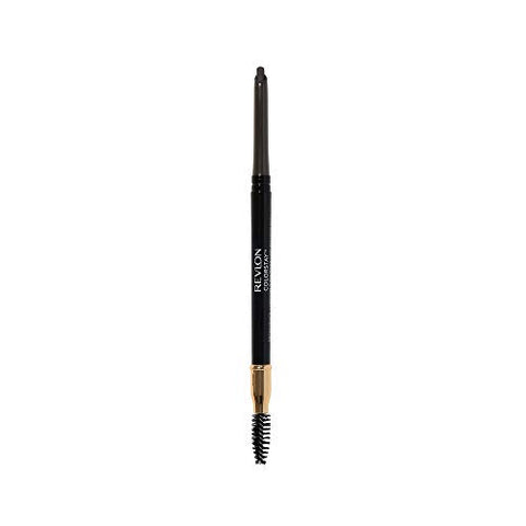 Eyebrow Pencil by Revlon, Colorstay Eye Makeup with Eyebrow Spoolie, Waterproof, Longwearing Angled Precision Tip, 225 Soft Black, 0.01 Oz