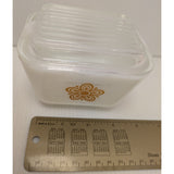 Pyrex Butterfly Gold 1.5 Cup 1960s 501 B 22 Refrigerator Dish Daisy Flower Pattern Glass USA Vintage