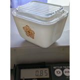 Pyrex Butterfly Gold 1.5 Cup 1960s 501 B 22 Refrigerator Dish Daisy Flower Pattern Glass USA Vintage