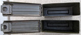 2 Metal Cartridge Ammo Box 7.62 MM Military Green 200 CTGS 7.62MM M13 M62-4 M80