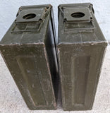 2 Metal Cartridge Ammo Box 7.62 MM Military Green 200 CTGS 7.62MM M13 M62-4 M80
