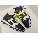 14 Men's Under Armour Black/White Crusher RM Football Cleats 1286600-001 Molded Studs Synthetic Upper
