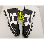 14 Men's Under Armour Black/White Crusher RM Football Cleats 1286600-001 Molded Studs Synthetic Upper