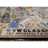 25x18 VW Classic Framed Art EMPI Show Sunday Irvine Amphitheater Volkswagen 2002 Scene Cars