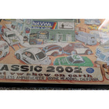 25x18 VW Classic Framed Art EMPI Show Sunday Irvine Amphitheater Volkswagen 2002 Scene Cars