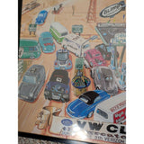 25x18 VW Classic Framed Art EMPI Show Sunday Irvine Amphitheater Volkswagen 2002 Scene Cars