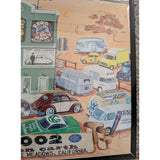 25x18 VW Classic Framed Art EMPI Show Sunday Irvine Amphitheater Volkswagen 2002 Scene Cars