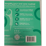 Plackers Micro Line Floss Picks 600 Ct Fresh Mint Flavor Sure-Zip Bags FlipPick TuFloss QuickFix USA