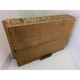 Vintage Lava Soap Wooden Crate With Dividers