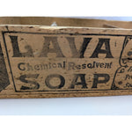 Vintage Lava Soap Wooden Crate With Dividers
