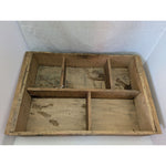 Vintage Lava Soap Wooden Crate With Dividers