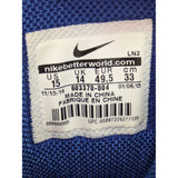 15 Men's Nike Blue White Black Zoom Code Elite 3/4 Shark Football Cleats 603370-004 Shoes