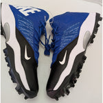 15 Men's Nike Blue White Black Zoom Code Elite 3/4 Shark Football Cleats 603370-004 Shoes