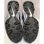 15 Men's Nike Blue White Black Zoom Code Elite 3/4 Shark Football Cleats 603370-004 Shoes