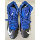 15 Men's Nike Blue White Black Zoom Code Elite 3/4 Shark Football Cleats 603370-004 Shoes