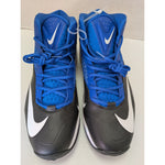 15 Men's Nike Blue White Black Zoom Code Elite 3/4 Shark Football Cleats 603370-004 Shoes