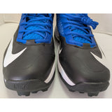 15 Men's Nike Blue White Black Zoom Code Elite 3/4 Shark Football Cleats 603370-004 Shoes