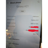 AS-IS 32GB Samsung Galaxy A21 Android Smartphone Black TracFone Front Facing Camera NOT WORKING SM-S215DL