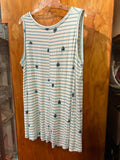 22/24 Lane Bryant Women's Striped Tank Dress - Size 22/24