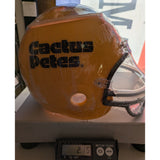 Cactus Petes Football Chip Dip Helmet Bowl Casino Yellow Logo Novelty Serving Container Party New