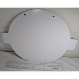 REPRO 1950s 12" Chevrolet Engineering Tests Wall Art Plastic Sign Blue Yellow Chevy Bowtie