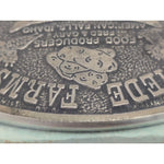 Tiede Farms American Falls Idaho Belt Buckle Potato 1890 1990 Centennial Tater Tater Tribute Food Producers Pewter GARY FRED