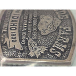 Tiede Farms American Falls Idaho Belt Buckle Potato 1890 1990 Centennial Tater Tater Tribute Food Producers Pewter GARY FRED