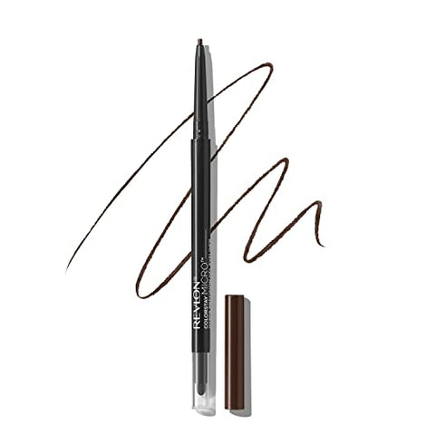 Gel Eyeliner by Revlon, ColorStay Micro Hyper Precision Eye Makeup with Built-in Smudger, Waterproof, Longwearing with Micro Precision Tip, 215 Brown, 0.01 Oz