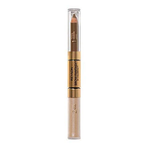 Eyebrow Gel & Pencil by Revlon, ColorStay Brow Fantasy 2-in-1 Eye Makeup, Longwearing with Precision Tip, 104 Dark Blonde, 0.04 Oz