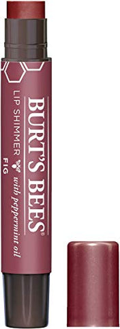 Burt's Bees Lip Balm Valentines Day Gifts for Her, Moisturizing Lip Shimmer Spring Gift for Women, for All Day Hydration, with Vitamin E & Coconut Oil, 100% Natural, Fig, 0.09 Ounce