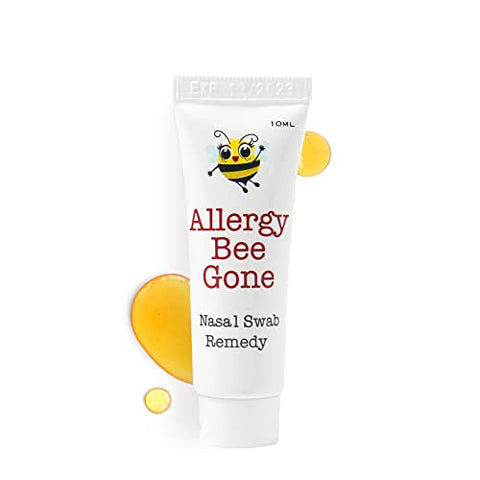 Allergy Bee Gone Natural Nasal Swab Remedy for Seasonal Allergies w/Manuka Honey - Allergy Symptom Relief