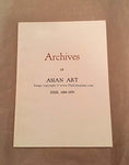 ARCHIVES OF ASIAN ART XXIII, 1969-70. [Hardcover] Laurence et al. Sickman