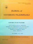 Journal of Vertebrate Paleontology Volume 25 Number 3 -- 7 Sept. 2005 [Paperback